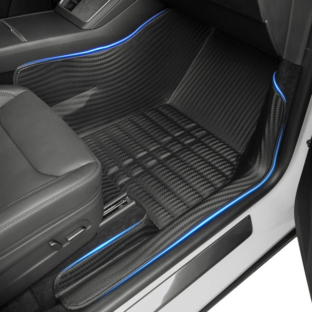 Tesla Model Y Juniper Soft Floor Mats (2025–2026) — CabinProtect™ Soft Series Full-Coverage System