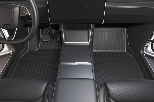 Tesla Model Y Juniper 2025 2026 Floor Mats - CabinProtect™ Essential Kit