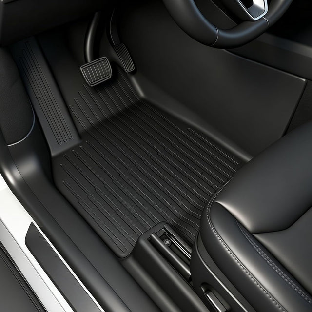 SUPER LINER 2025 2026 Tesla Model Y Juniper Floor Mats & Accessories & Extra-Thick TPE Cargo Liners CabinProtect™ for 5-Seater | All-Weather Pet & Child-Friendly System(Only fit Premium&Performance)