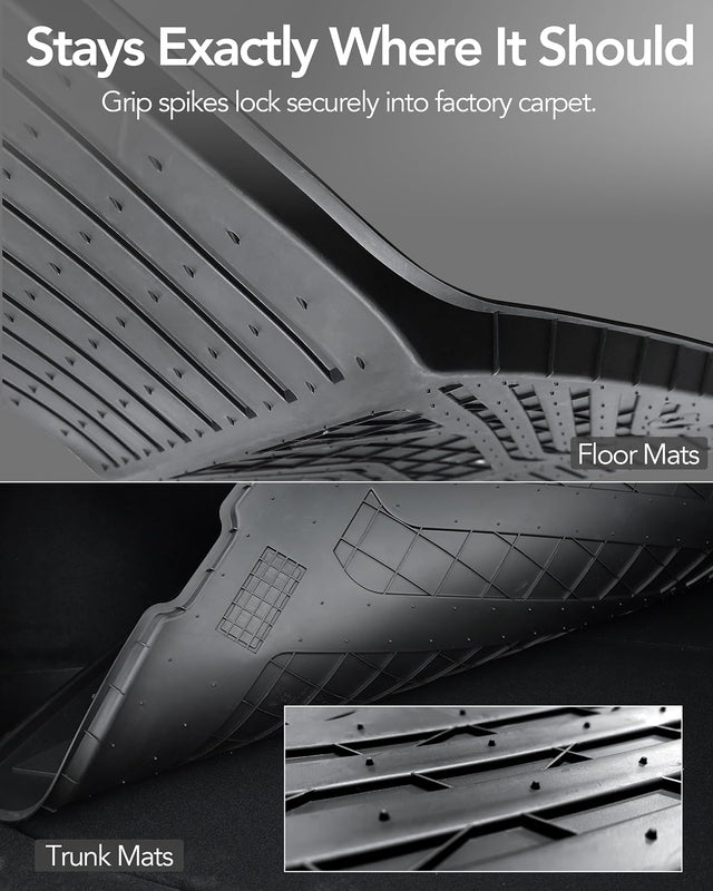 SUPER LINER Tesla New Model Y Juniper Floor Mats 2026 2027, 5-Pcs Set TPE
