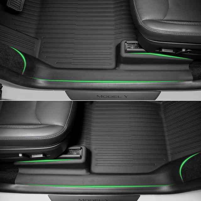 SUPER LINER 10-Piece Floor Mats Compatible with 2025-2026 Tesla Model Y Juniper - TPE Floor Liner& Accessories, CabinProtect™ Pro Kit Full-Cabin Protection System (Only fit Premium&Performance)