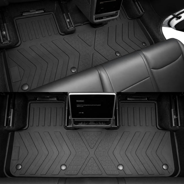 MoldedFit™ 4-Piece Floor & Trunk Set — Tesla Model Y Floor Mats (Fits All 5-Seat Trims)