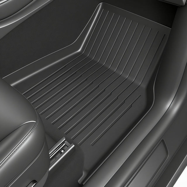 SUPER LINER 2021-2023 Tesla Model 3 Floor Mats 6-Piece Set Cargo Liners, Extra-Thick TPE All-Weather Pet & Child-Friendly Custom for Tesla Model 3 Accessories
