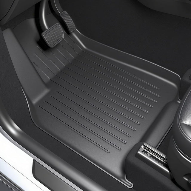 SUPER LINER Tesla New Model Y Juniper Standard 2025 2026 Floor Mats,9PCS | Custom Fit TPE Cargo Liner, Seat Back Protector, & Accessories , All Weather Pet & Child System (Only fit Standard)