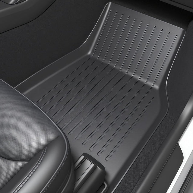 SUPER LINER Tesla New Model Y Juniper Standard 2025 2026 Floor Mats,9PCS | Custom Fit TPE Cargo Liner, Seat Back Protector, & Accessories , All Weather Pet & Child System (Only fit Standard)