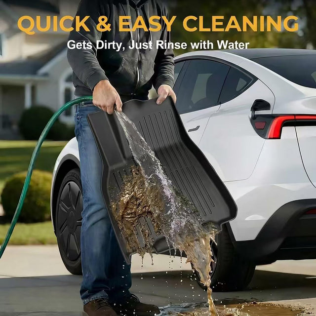 SUPER LINER 9PCS Tesla New Model Y Juniper Standard 2025 2026 Floor Mats | Non-Slip Odorless,TPE All Weather Customer Fit Model Y Accessories, Cargo Liners