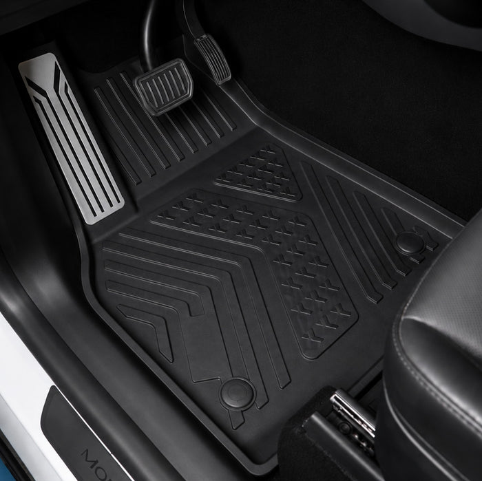 MoldedFit™ 4-Piece Floor & Trunk Set — Tesla Model Y Floor Mats (Fits All 5-Seat Trims)