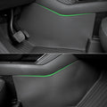 Tesla Model Y Juniper floor mat close-up — raised edge detail and 3D laser-scanned TPE texture
