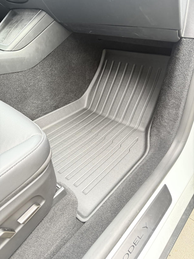 2025-2026 Tesla Model Y 주니퍼용 바닥 매트 – CabinProtect™ Pro 키트 풀 캐빈 보호 시스템