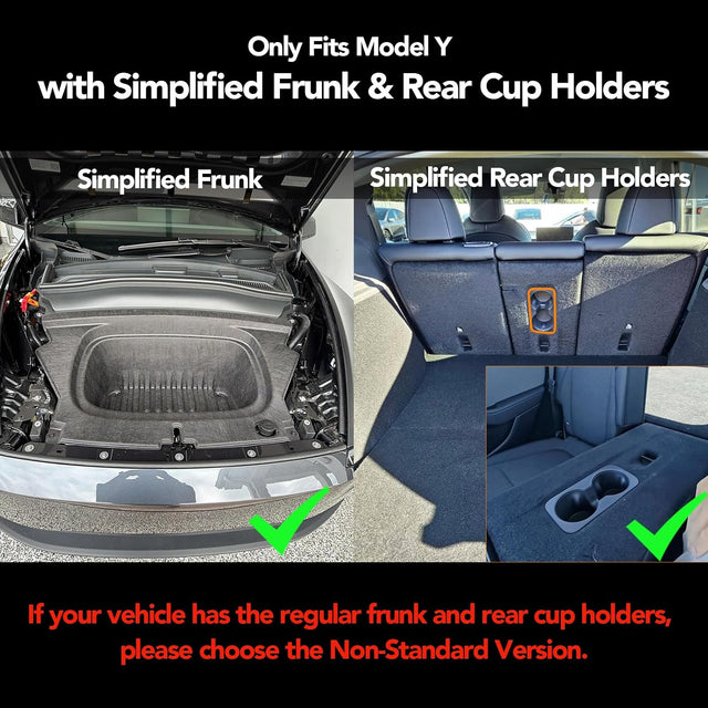 SUPER LINER Tesla Model Y Standard Floor Mats Cargo Liners 2025 2026 2027
