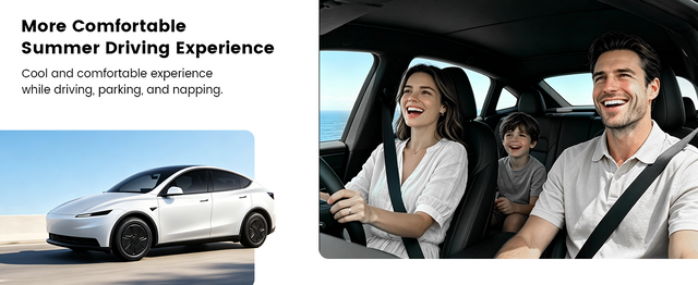 SUPER LINER 2 PCS Accessories for Tesla Model Y Juniper 2026 2025,CabinProtect Glass Roof Sunshade & Windshield Sun Shade [Never Sag,Graphene Iattice Reflective Layer] Heat Insulation Glass Sun Shade