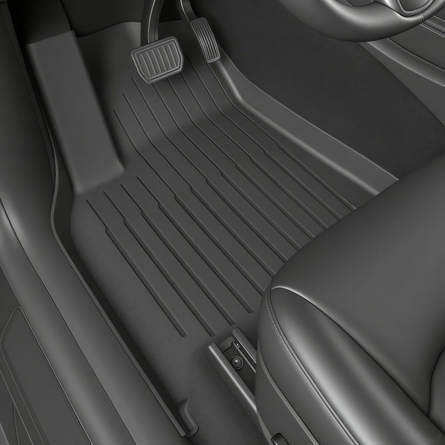 SUPER LINER Floor Mats for Tesla Model 3 Highland 2024-2025 2026 6 PCS Cargo Liners, Extra-Thick TPE All-Weather Pet & Child-Friendly Custom for Tesla Model 3 Accessories