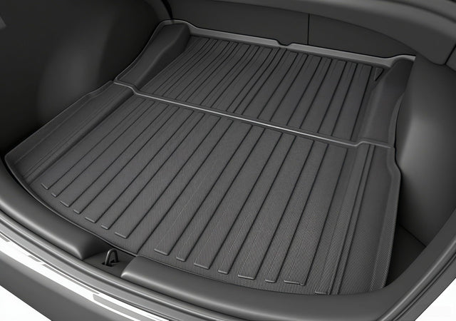 SUPER LINER Floor Mats for Tesla Model 3 Highland 2024-2025 2026 6 PCS Cargo Liners, Extra-Thick TPE All-Weather Pet & Child-Friendly Custom for Tesla Model 3 Accessories