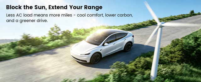 SUPER LINER 2 PCS Accessories for Tesla Model Y Juniper 2026 2025,CabinProtect Glass Roof Sunshade & Windshield Sun Shade [Never Sag,Graphene Iattice Reflective Layer] Heat Insulation Glass Sun Shade