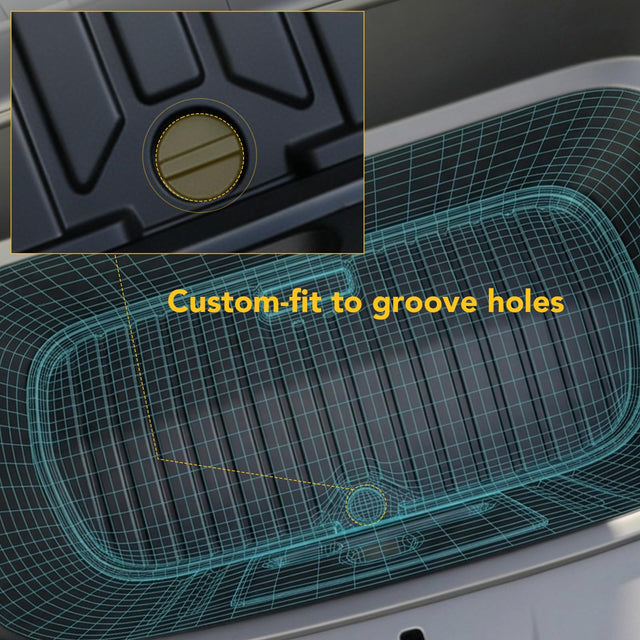 SUPER LINER MoldedFit™ Tesla Model Y Juniper Floor Mats — 13-Piece Full Cabin & Cargo Set